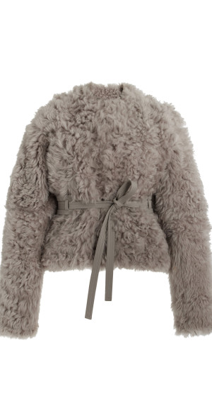 Ulla Johnson - - Yulia Reversible Shearling-Leather Jacket - Grey