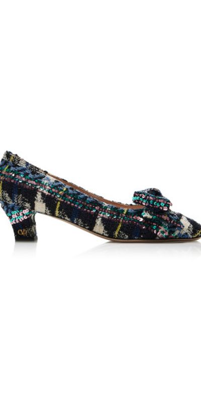Valentino Garavani Valentino Garavani - Bowow Tweed Pumps - Multi - IT 36.5