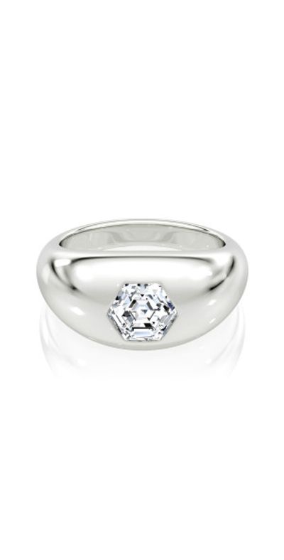 VRAI VRAI - 14K White Gold Diamond Ring - Silver - US 7 - Gifts For Her