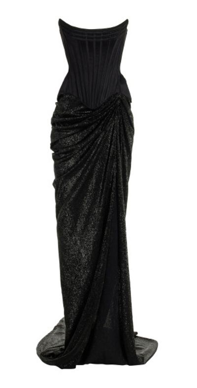 Wiederhoeft - - Draped Corset Maxi Dress - Black - US 4 - Only At Moda  Operandi