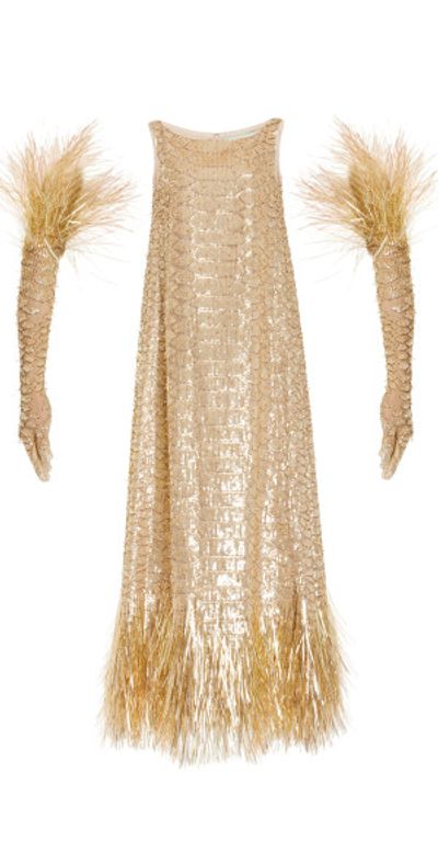 Wiederhoeft - - Gold Snake Bead-Embellished Maxi Dress - Gold - US 10 -  Only At Moda Operandi