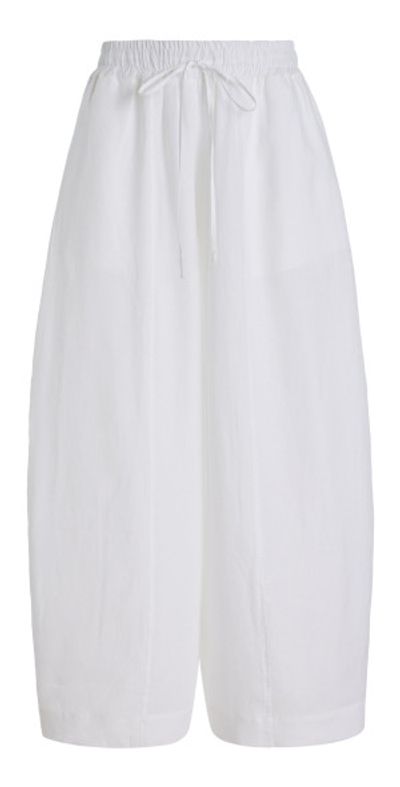 YAITTE YAITTE - Soller Wide-Leg Linen Pants - White - L