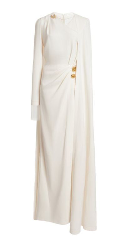 knee length dresses for ladies Solid-Color Ruched Bodycon Maxi Dress White / M main image 0