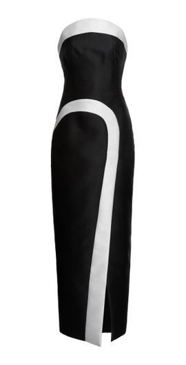Zuhair Murad Zuhair Murad - Crepe Duchesse Strapless Midi Dress - Black/white - FR 40