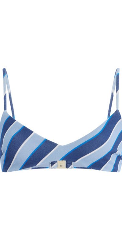 Zulu & Zephyr Zulu & Zephyr - Striped Bralette Bikini Top - Stripe - US 8