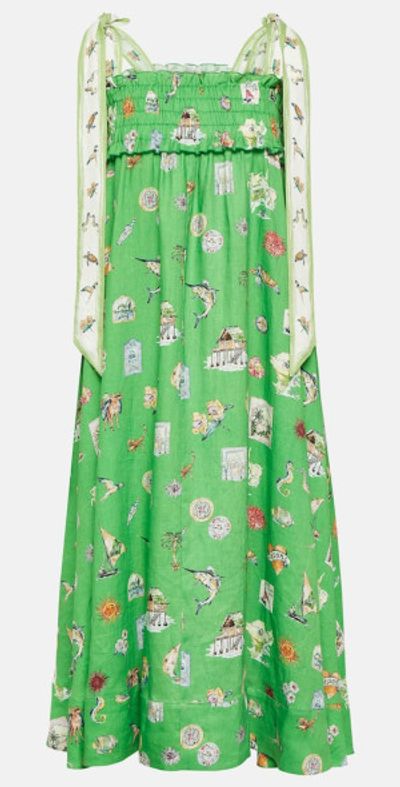 formal green dresses for women Adrianna Papell Women's Bead Crepe Crewneck Illusion Dress - Icy Sage main image 0