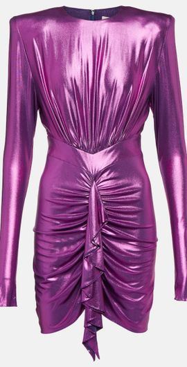 Alexandre Vauthier Alexandre Vauthier Draped satin jersey minidress