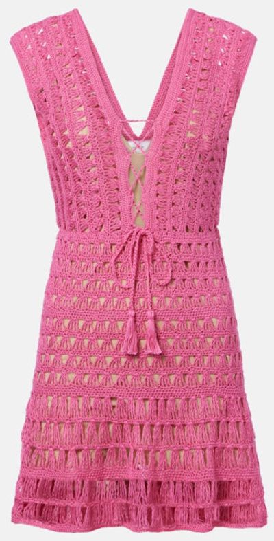 Anna Kosturova - Jennifer crochet cotton minidress