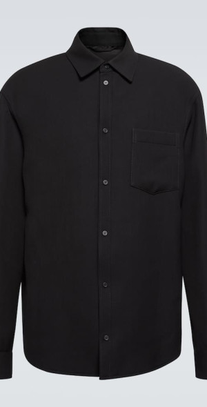 Balenciaga - Wool-blend gabardine shirt jacket
