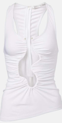 Christopher Esber Christopher Esber Salacia cutout ruched tank top