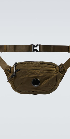 C.P. Company Boys Lens Belt Bag in Green (27cm)