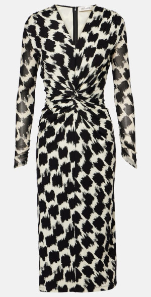 DVF★Libra printed gathered midi dress Diane von Furstenberg - Libra printed gathered midi dress