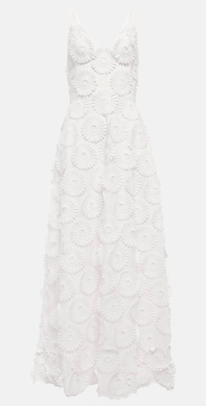 Enchanting Ever After Bridal Gown: Floral AppliquÃ©s and Gossamer Elegance