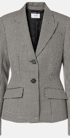 Erdem Erdem Tailored houndstooth wool blazer