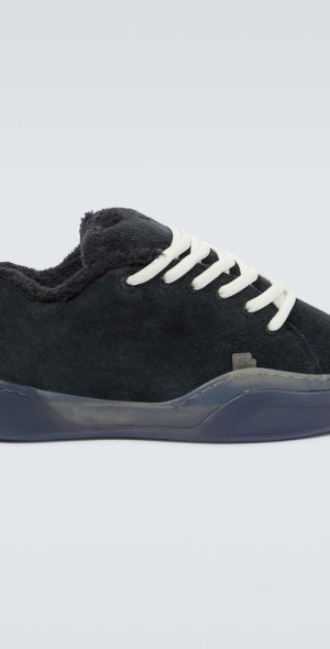 ERL - Vamps Skate terry-trimmed suede sneakers