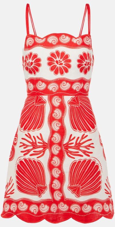 Farm Rio - Ainika Shell linen minidress
