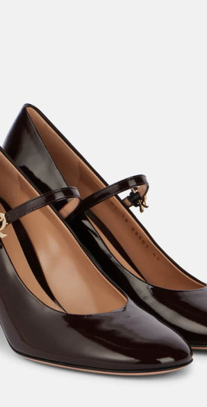 Gianvito Rossi - 85 patent leather Mary Jane pumps