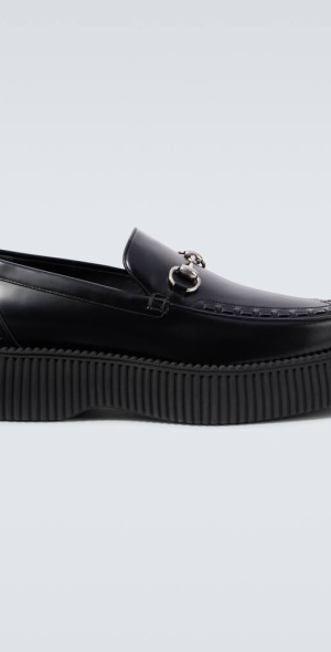 Gucci - Horsebit leather platform loafers