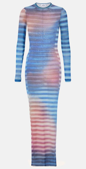 ワンピース JeanPaul GAULTIER Printed tulle dress JEAN PAUL GAULTIER Layered draped printed stretch-tulle