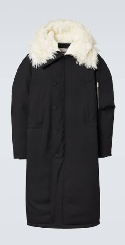 Jil Sander Jil Sander Faux fur-trimmed down jacket