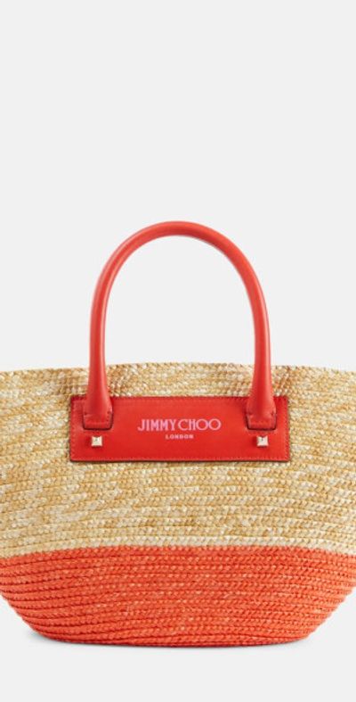 Jimmy Choo Jimmy Choo Beach Basket Medium raffia tote bag