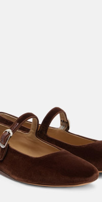 Le Monde Beryl - Le Monde BÃ©ryl Velvet Mary Jane flats