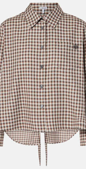 Loewe - Trapeze checked cotton shirt