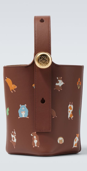 LOEWE スナフジタ ハムスター ペブルバゲット バッグ Loewe - x Suna Fujita Pebble Hamster Mini bucket bag