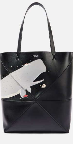 トビウオと鯨 Loewe - x Suna Fujita Puzzle Fold Whale Large tote bag