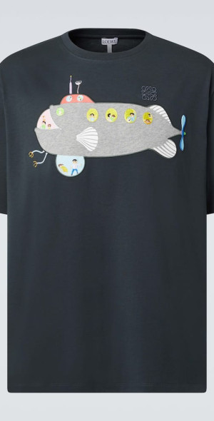 Loewe x Suna Fujita Submarine cotton jersey  Tシャツ Loewe - x Suna Fujita Submarine cotton jersey T-shirt