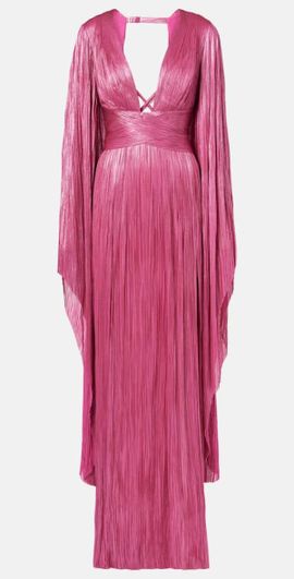 Maria Lucia Hohan Maria Lucia Hohan Crystal caped silk gown