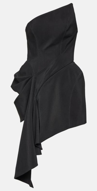 mugler asymmetric dress Black Asymmetrical Dress  Vintage Couture