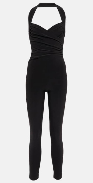 【Norma Kamali】 Caylaベルベット catsuit Cayla velvet catsuit in black - Norma Kamali | Mytheresa