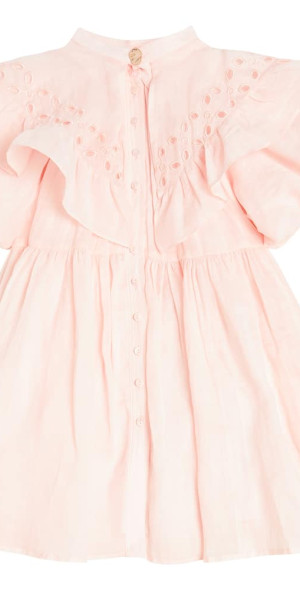 Petite Amalie - Ruffled linen dress