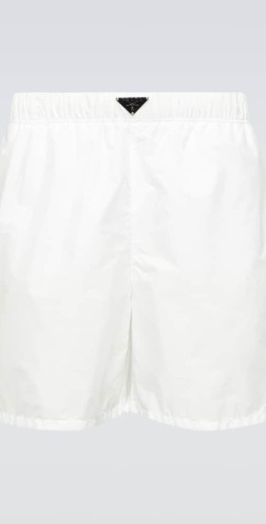 Prada - Re-Nylon logo swim trunks