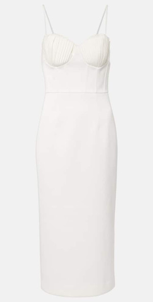 REBECCA VALLANCE ワンピース Bridal Delaney midi dress926657 Bridal Delaney midi dress in white - Rebecca Vallance