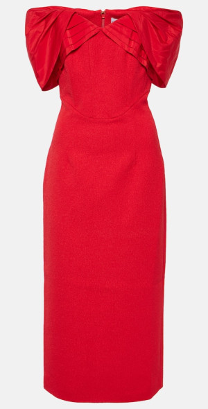 Rebecca Vallance - Chiara off-shoulder crÃªpe midi dress