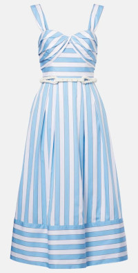 ◆関税込【REBECCA VALLANCE】Bailey belted pleated maxi dress Bailey belted pleated maxi dress in white - Rebecca Vallance