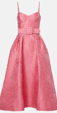 Rebecca Vallance - Bailey belted pleated maxi dress