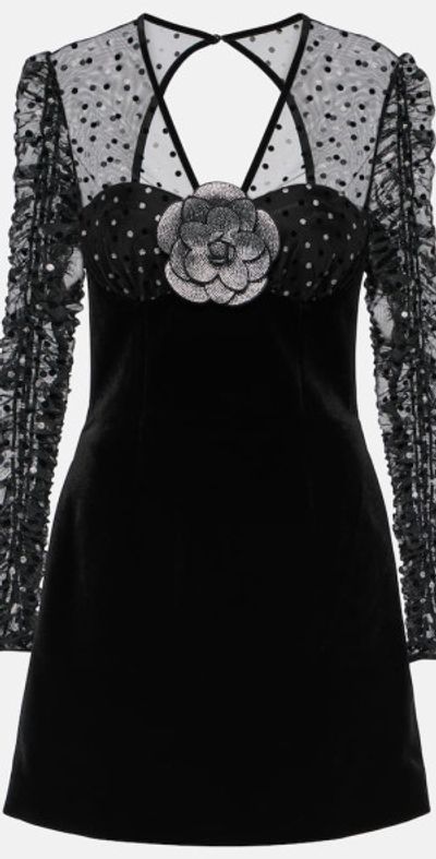 black mini dresses with fringe Lady Black Tie - Bijoux Mini Dress - Fringe Flapper Short Cocktail Dress