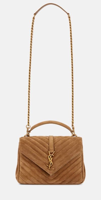 Saint Laurent Saint Laurent College Medium suede crossbody bag