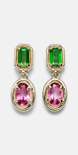 【Stone and Strand】 Duchess Orchid 10ktゴールドイヤリング w Duchess Orchid Earrings – STONE AND STRAND