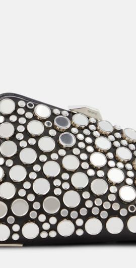 The Attico The Attico Midnight Mini studded leather clutch