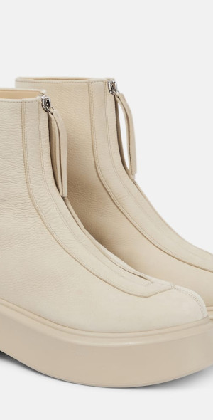the row zipped 1 leather ankle boots