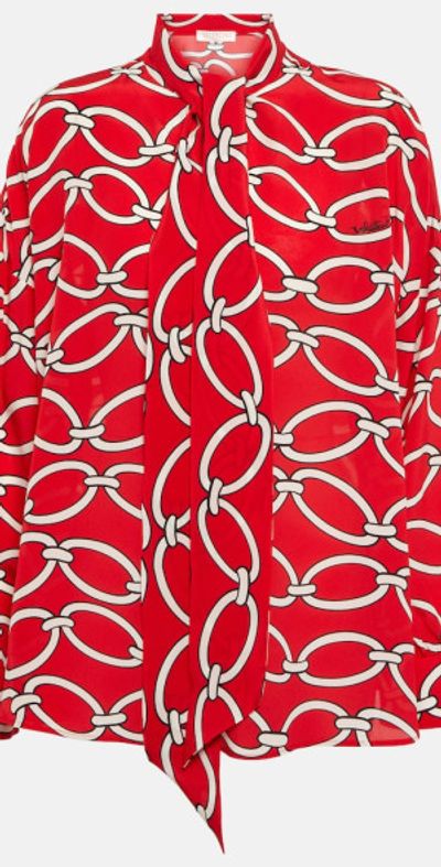 Valentino Valentino Chain 1967 silk blouse