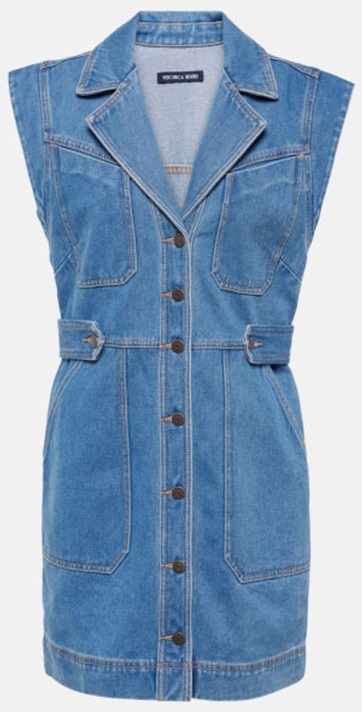 veronica beard jax denim dress Dolce & Gabbana Cocktail Denim couture The denim dress—perfected MLINE20_2 Secondary color:Beige