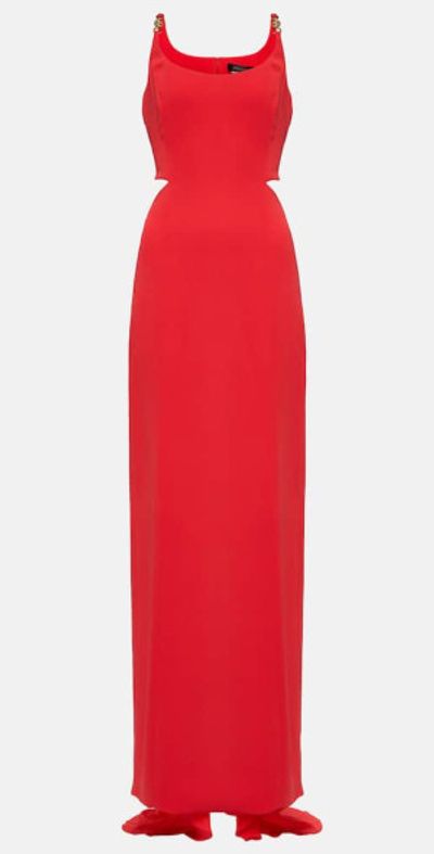 Versace Versace Medusa 95' cutout silk gown