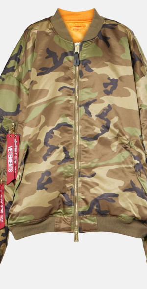VETEMENTS 22aw CAMO BOMBER JACKET