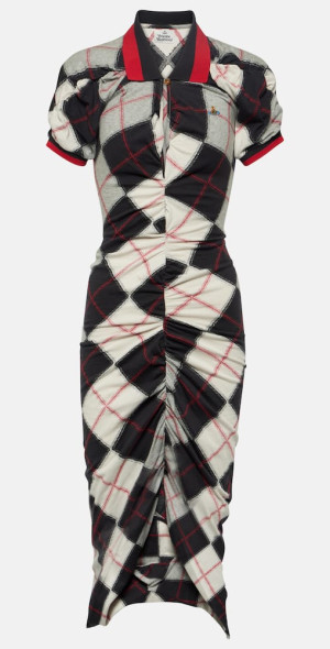 ワンピース Vivienne Westwood Pulling Dress With Tartan Pattern Vivienne Westwood Pulling Dress in Tartan – DPUS Designer Outlet