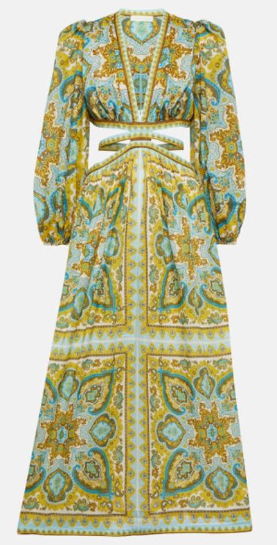 Zimmermann - Halcyon cutout paisley midi dress